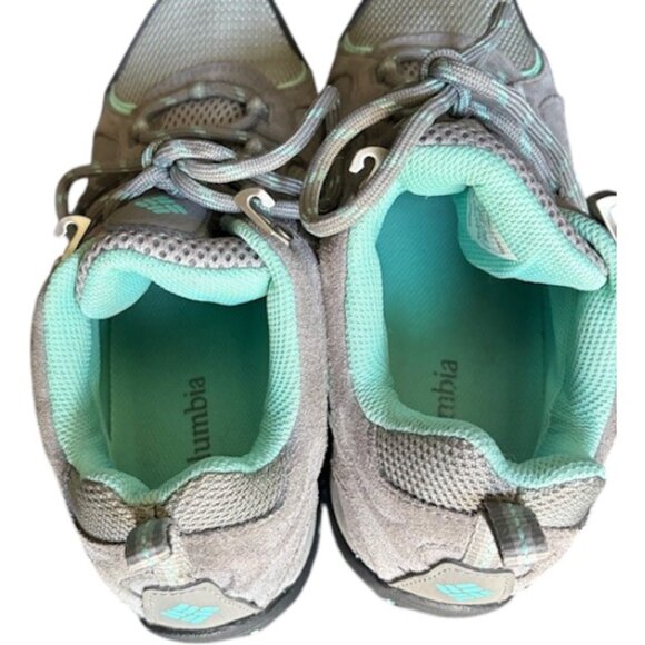 Columbia Access Point II Waterproof Trail/Hiking Shoes - Gray/Turquoise - 8.5 - Picture 7 of 12